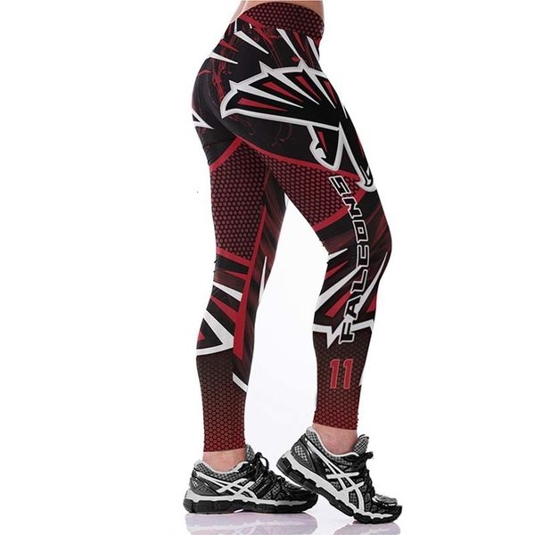 

new plus size teams leggings women match raider fitness sporting 3d print high elastic no transparent pants s18101506, Black;white
