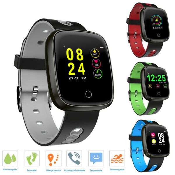 

men women couple smart watch bracelet heart rate fitness tracker bluetooth sport wristband bracelet band, Slivery;brown