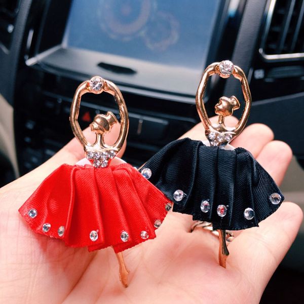 

car air outlet perfume clip creative ballet girl air conditioning mouth decoration supplies ladies car incense