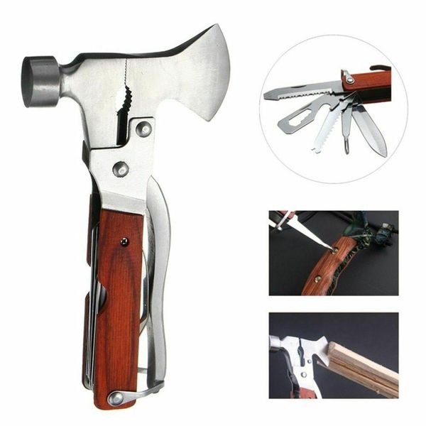 

16 in 1 multifunctional outdoor mini hammer knife screwdriver emergency tool hot