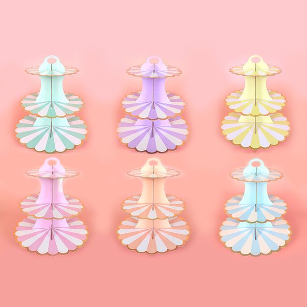 

household tower cake stand macaron display rack for wedding birthday parts sale