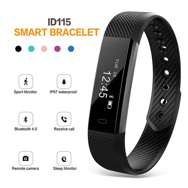 

smart wristband fitness tracker watch bluetooth waterproof alarm clock step smart wristband band sport sleep monitor smartband, Slivery;brown