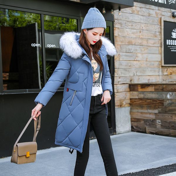 

selling winter loose coat woman cotton-padded jacket 2019 down cotton girls long fund cotton-padded clothes woman thickening, Tan;black