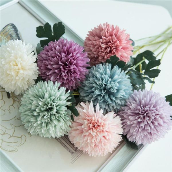 

pink silk hydrangeas artificial flowers wedding flowers bride hand silk blooming peony fake white home decoration