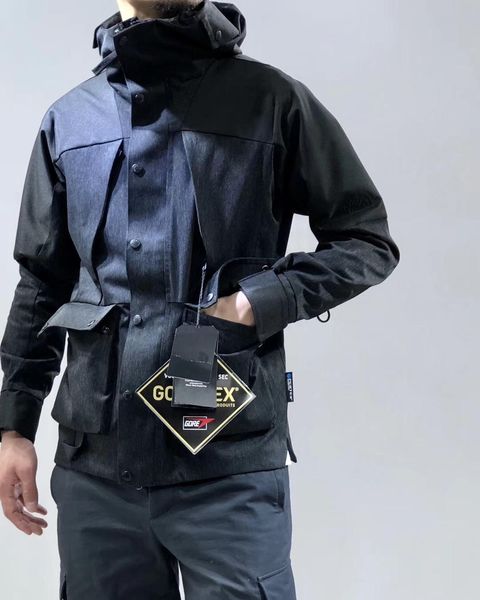 

19fw luxuriou brand de ign the north city erie jacket women men windbreaker weat hirt weater treetwear outdoor hoodie coat, Blue;black