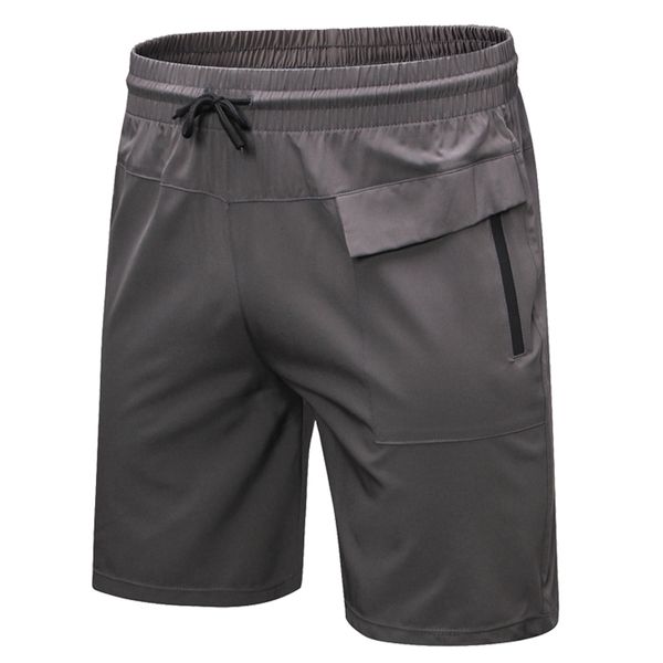 

mens sports shorts loose type sport shorts bodybuilding short sport with zipper pocket gym workout breathable bottom wear, White;black