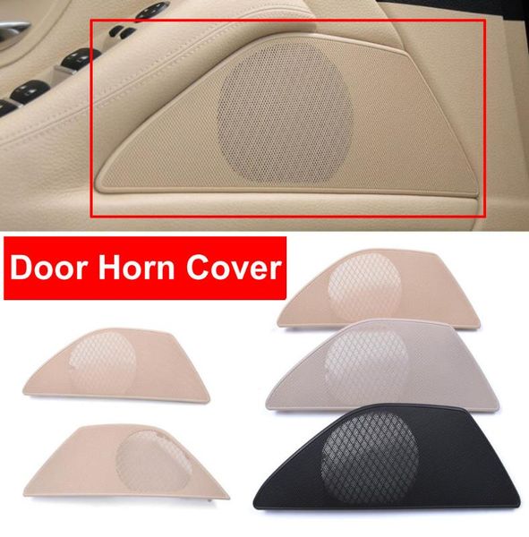 

car styling inner decal interior door horn loudspeaker sound audio cover cap beige red wine for 5 series f10 f11 f18 2010-17