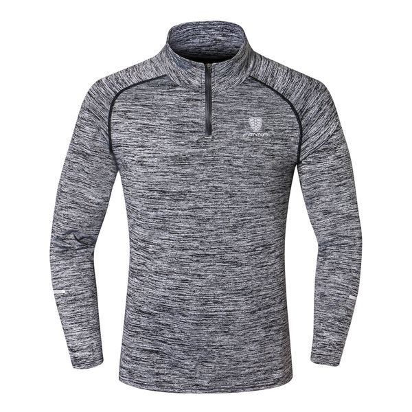 

new sport men quick dry t-shirt long sleeve sport sportswear men fitness outdoor running mountaineer clothing training shirt, White;black