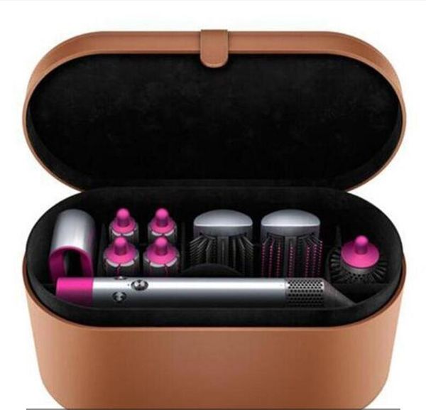 

24 hour shipping sd 8 heads multi-function hair styling device hair dryer automatic curling iron gift box for rough and normal hair