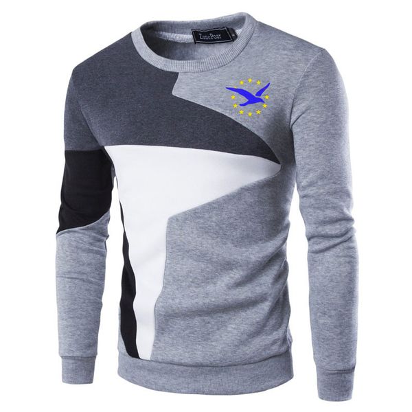 

new sweaters men royal seagull+yellow stars printed casual o-neck slim cotton knitted mens sweaters pullovers men brand clothing, White;black
