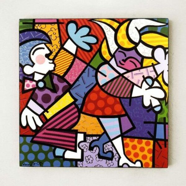

romero britto pop art dancer art home decor Ѭемела каѬина малом на оле ен икђва ол бо