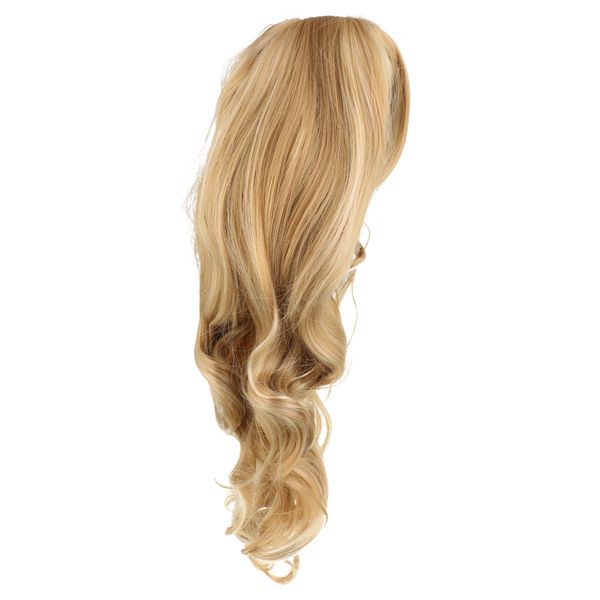 

21inch fashion girls cosplay curly long wig party wavy wig ash blonde, Black