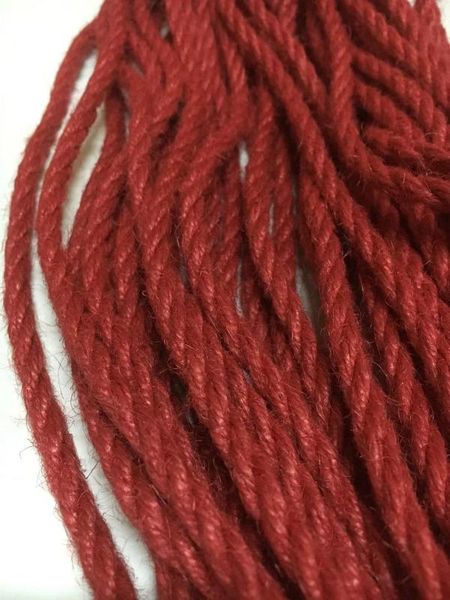 

3 meters a lot 6mm jute rope with blue red black colors for pet scratching and decorate vases, Black;white