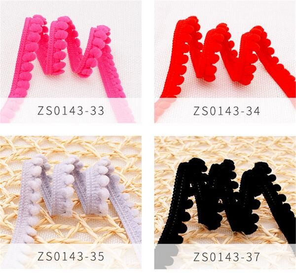 

новый текстиль pom pom trim ball 5 мм мини-жемчуг помпон бахрома лента швейные кружева тисненая ткань ручной работы diy ремесло аксессуары