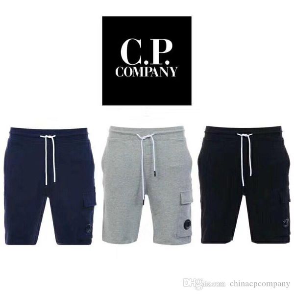 

c.p company cross-border exclusive supply of foreign trade apparel pure colour quintuple trousers three color sizes m-3xl pure cotton wool, White;black