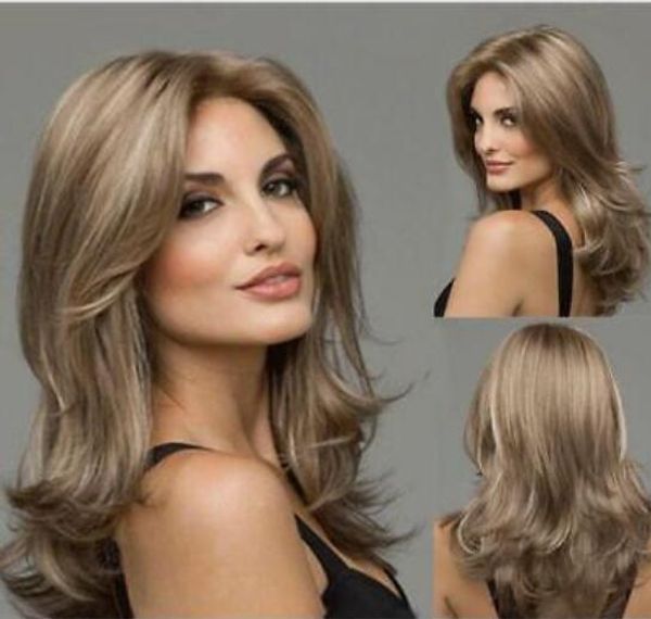 Wig New Fashion Long Wavy Hairstyle Highlight Color Synthetic Hair Wigs For Womenr Template For Birthday Hat Template For Party Hat From Easefit