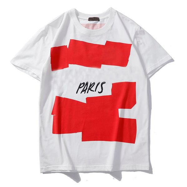 

женщины мужских рубашек лето crew neck tops повседневного стилет рубашка для мужчин женщины с коротким рукавом рубашка одежды письмо с печат, White;black