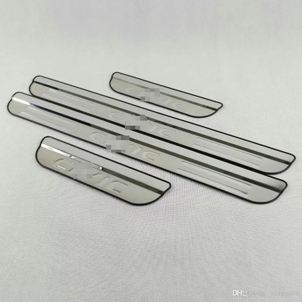 2019 Stainless Door Sill Scuff Plate Cover For 2016 2017 Honda Civic Car Sticker Styling Accessories Trim Guard Protector Door Sills From Arjunxu