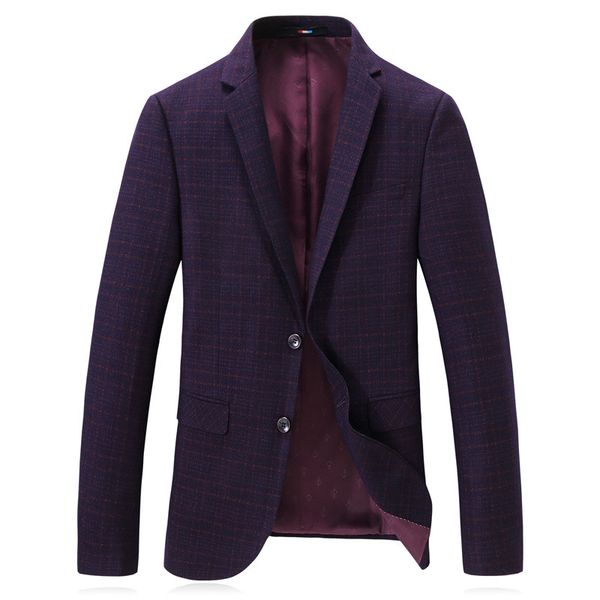 

men's suits & blazers blazer suit spring business casual plaid fashion slim jacket, White;black