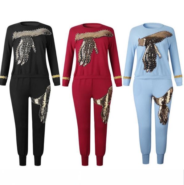 

african sets for women new beading sequined african elastic bazin baggy pants rock style dashiki sleeve famous suit for lady, Red