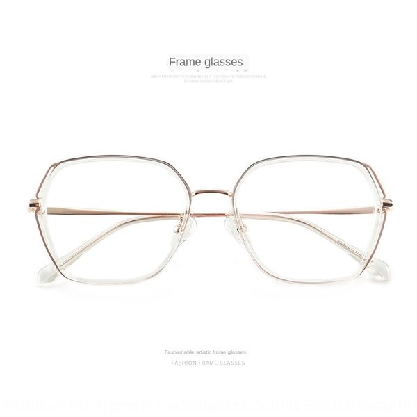 

transparent artistic round women's fashion transparent glasses frame artistic round frame women's fashion glasses, Silver
