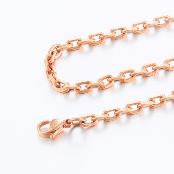 

stainless steel chain rose gold girl necklace pendant fashion stainless steel jewelry can be wholesale, Silver
