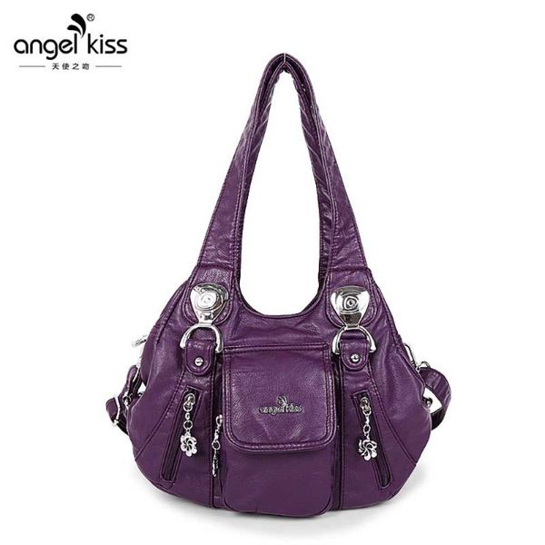 

angelkiss women's bag pu leather bags for women 2019 new design female large shoulder bags shopping casual totebag