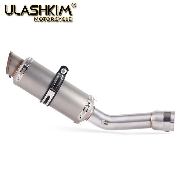

motorcycle full system exhaust escape muffler middle connect link pipe slip on for yamaha fz1 fz1n fz1000 2005 to 2016 db-killer