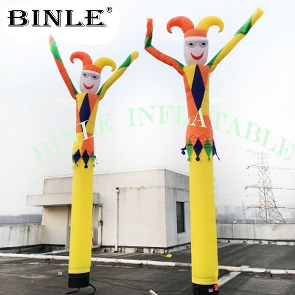 

6m tall single leg inflatable air dancer sky wave man wind dancer tube man cartoon dancing puppet with blower for halloween decoration