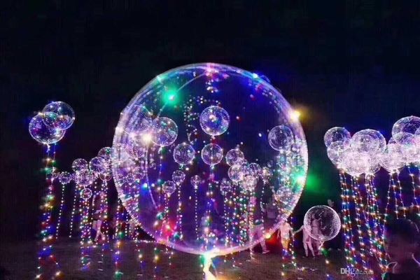 

new string up toys led decoration lights wave halloween christmas light ball 18inch helium balloons balloon lighting flasher toys bvtdt
