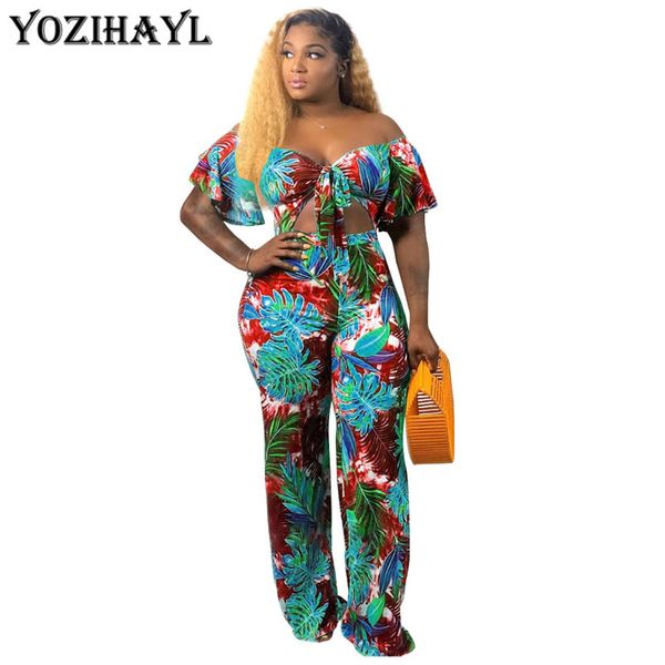

2piece set women short sleeve off shoulder crop skinny pants ladies 2pieces outfits clubwear party clothes plus size, White