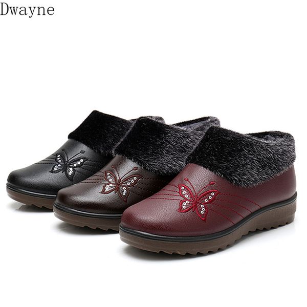 

2020 новый женский набор ног мягкое дно и бархат утолщение теплый средний возраст одноногие хлопчатобумажные сапоги, Black