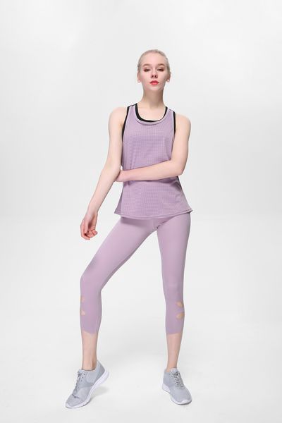 

luoke microfiber womens wide leg yoga pant cropped pants women slim letter printing yoga nsck-yjz-48, White;red