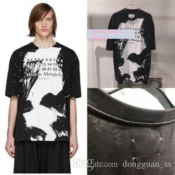 

oversized t-shirt men women 1 t-shirts inside tag ink tee, White;black