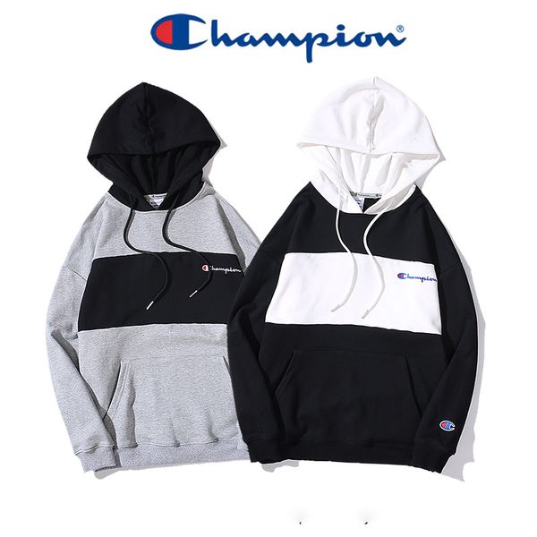 

men women brand designer hoodie knitted sport fashion luxury hoodies embroidery comfortable cotton hooded star vintage air xxx-l/champion, White;black