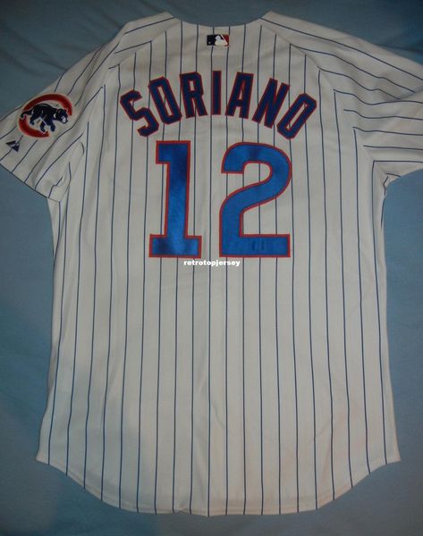 

retro majestic #12 alfonso soriano chicago home jersey bryant mens stitched baseball jerseys, Black;blue