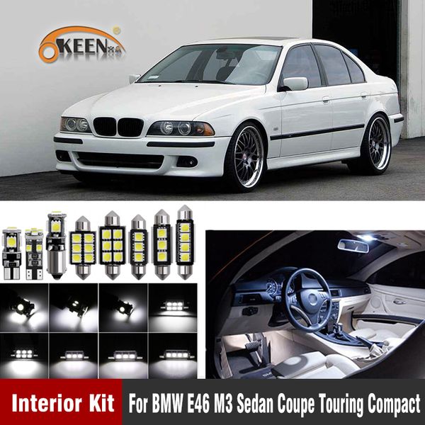 

22pcs canbus led bulb car interior lighting light kit for e46 m3 sedan coupe touring compact 1999-2005 car accessories
