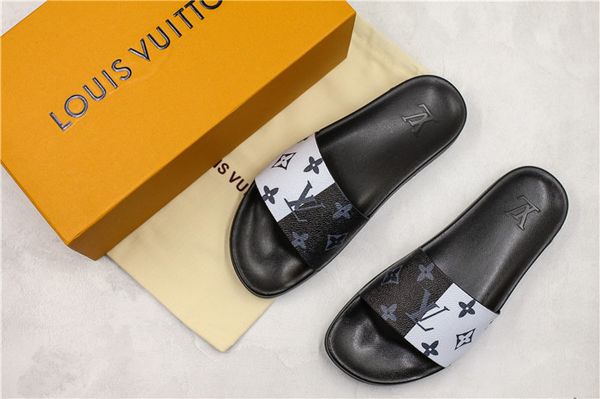 

With Box Summer New Luxury Designer Waterfront Flip Flop Sandals Fashion Men Women Sliders Summer Beach Slippers Outdoor Shoes