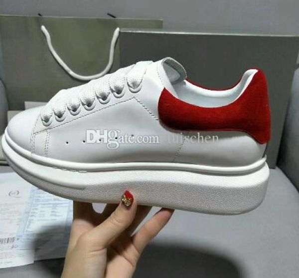 

casual shoes height increasing lace-up suede cowskin leather tail breathable sneakers, Black