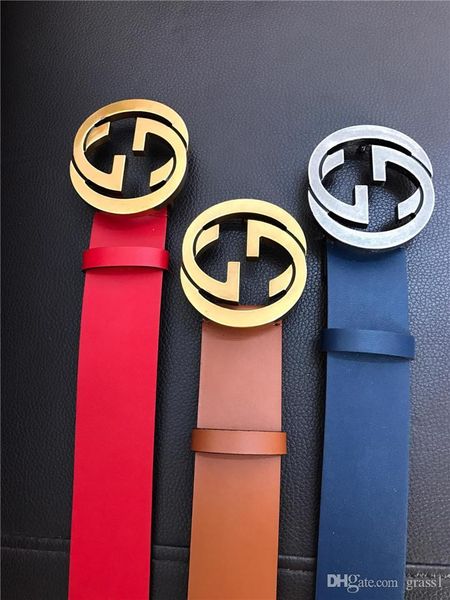

2019 fashion letters buckle men's and women's designer belt european high-end brand belt big belt gift, Black;brown