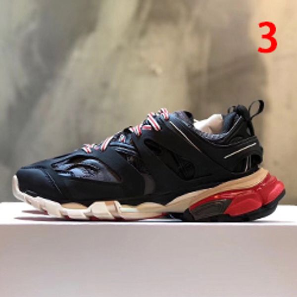

женщины дизайнер mens тройной 3,0 кроссовки luxury платформа running повседневная обувь дез chaussures 2020ss с коробкой размер 35-45, Black