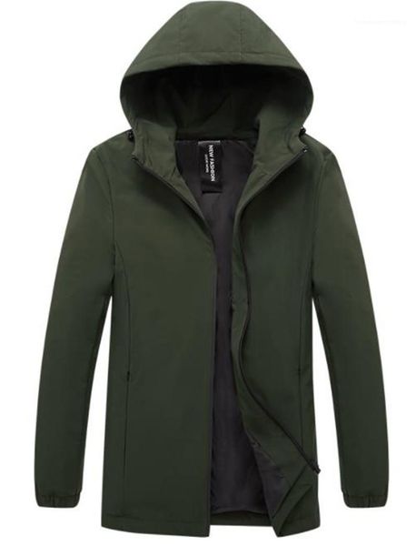 

дизайнерские куртки мода молния обшитые панелями мужские пальто с капюшоном повседневные внутренние карманы мужская одежда сплошной цвет муж, Black;brown