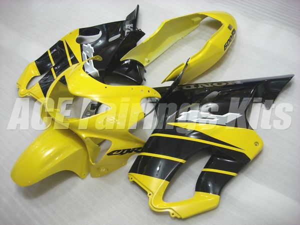 

4 подарков нового abs мотоцикл обтекатели комплект подходит для honda cbr600 f4 1999 2000 99 00 fs набор тела пользовательские желтого