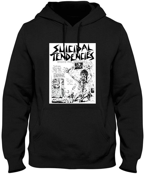

suicidal tendencies - institutionalized - official new m  xl male designing hoodies & sweatshirts, Black