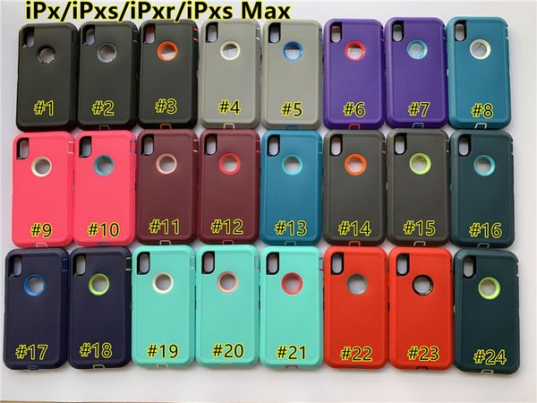 

defender heavy duty hybrid shockproof mobile phone cases for iphone x xr xs max waterproof luxury kickstand protective cover