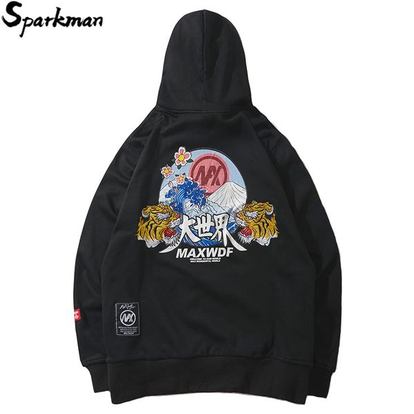 

Mens Hip Hop Hoodie Sweatshirts Chinese Embroidery Hoodie Pullover Fashion Autumn 2018 Casual Sweatshirt Streetwear