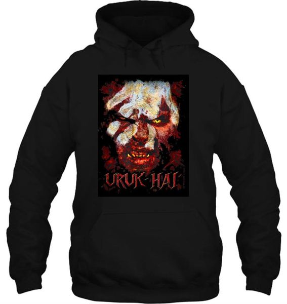 

men hoodie lord of the rings uruk hai men's women streetwear, Black
