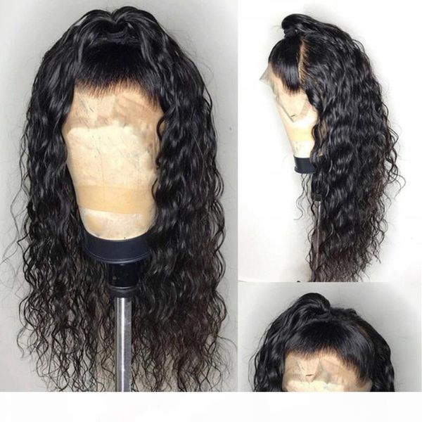 

шелк базовый полный шнурок человеческих волос парики завитые с ребенком волос glueless бразильская virgin silk top lace front волос парик от, Black;brown