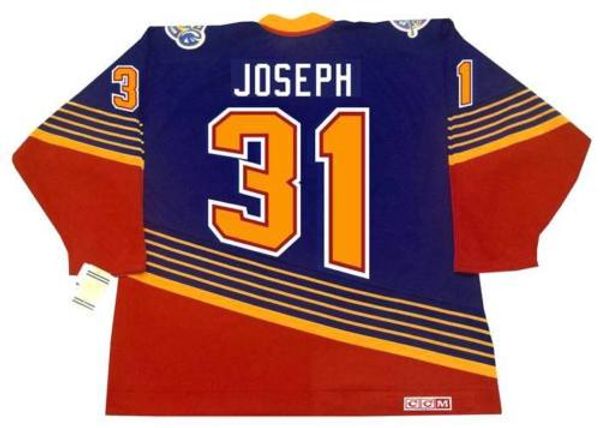

Curti jo eph t loui blue 1994 ccm vintage turn back away hockey jer ey all titched top quality any name any number