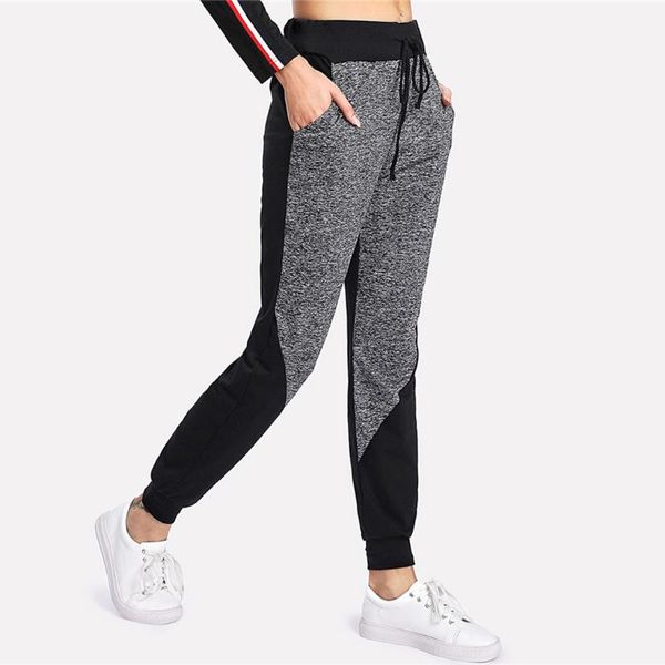 

ruched stacked sweatpants women leggings plus size pleated bodycon pants with pockets workout trousers jogger pants, Black;white